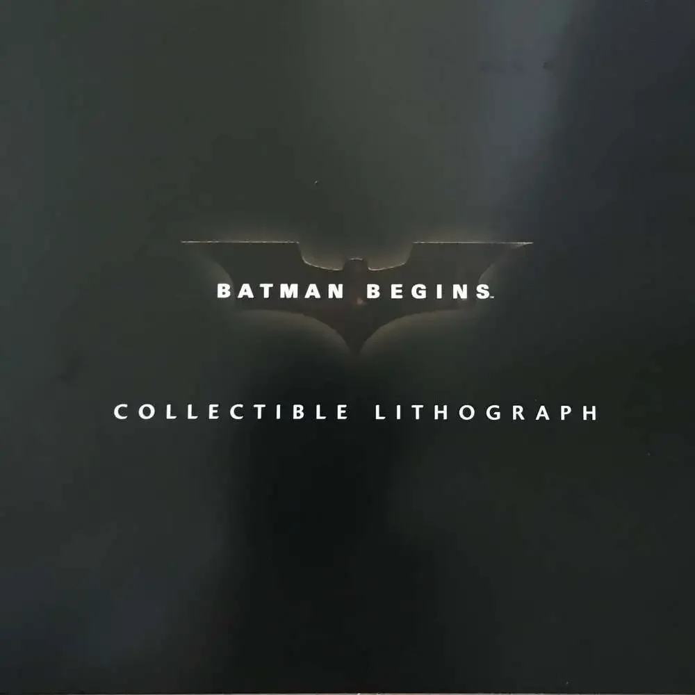 NEW Batman Begins 2005 Promo Lithograph ~ Fast Free Shipping !